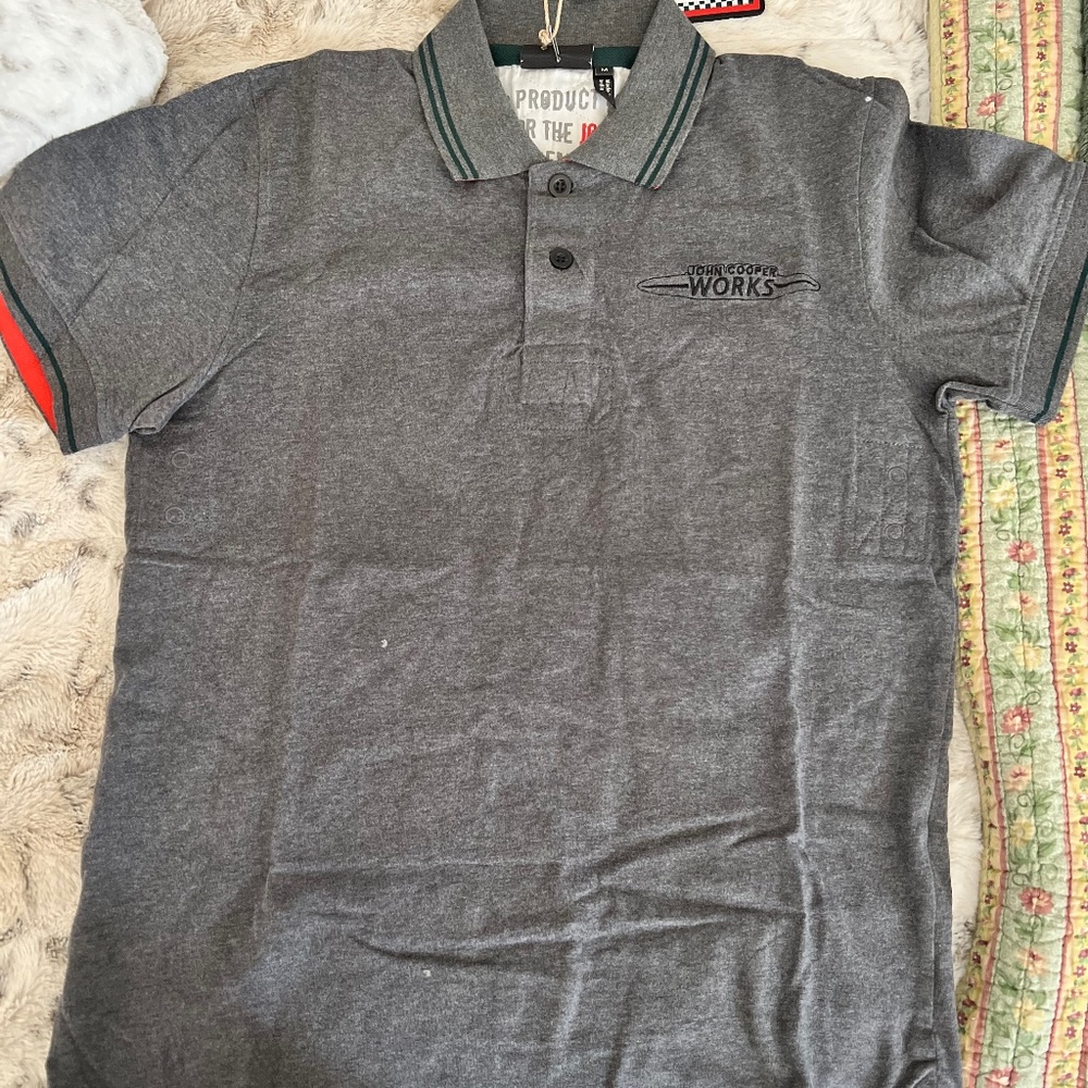John Cooper Works Men's Grey Polo NWT